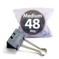 thumbnail image 3 of Officemate EZ Medium Binder Clips 0.625" Capacity Gray 48 Clips/Pack (99550), 3 of 6