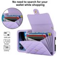 thumbnail image 2 of Dteck for Motorola Razr Ultra 2025 Case Wallet with Card Holder, Women RFID Blocking PU Leather Crossbody Wallet Lanyard Shockproof Phone Cove for Moto Razr Ultra 2025 / Razr 60 Ultra,Purple, 2 of 6