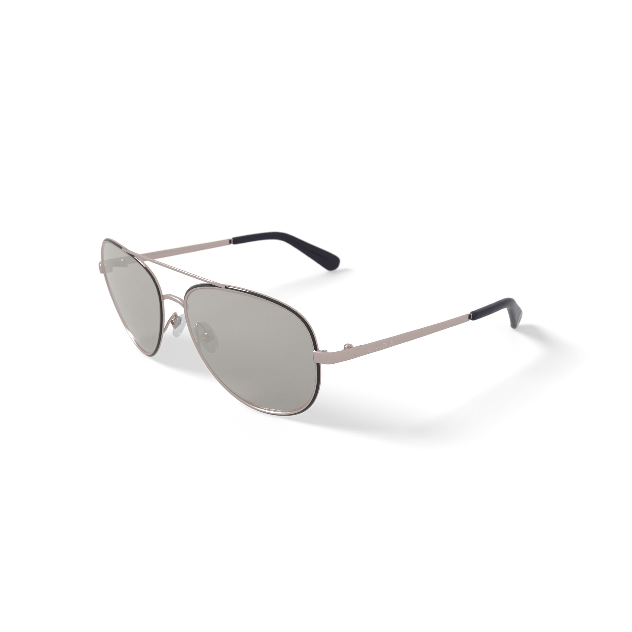 Nautica Women's Rx'able Fashion Sunglasses, NLS6008, Gold, 57-16-135, with Case