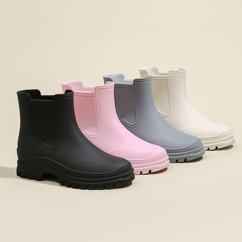 Women's Waterproof Rain Boots - Ankle Garden Shoes with Anti-Slip Sole & Comfort Insole for Outdoor Work