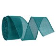 thumbnail image 1 of Cinta de Arpillera con Borde de Alambre Verde Oscuro 2 Pulgadas x 10 Yardas Cinta con Alambre para Empaque de Regalos, 1 of 6