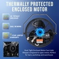 thumbnail image 4 of Tornado 12 inch Wall Mount Fan Outdoor Metal Fan 3 Speed 1650 CFM Industrial, 4 of 5