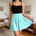 thumbnail image 4 of Women Skirt Ballet Dance Skirt For Performance Practice Soft Wrap Waist Elastic Short Tutu Mint Green XL, 4 of 8
