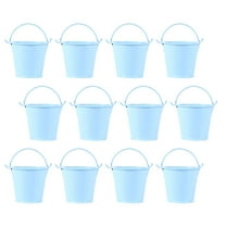 RENACLIPY 12Pcs Decorative Bucket -blue for Home Gardening
