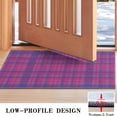 thumbnail image 3 of Pink Purple Checkered Pattern Door Rugs,Washable Non Slip Door Mats Indoor,Decorative Door Mats,Entry Mat Indoor for Entrance,Bedroom,Kitchen,Bathroom,17"x30", 3 of 6