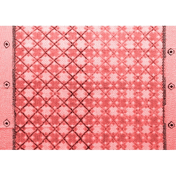 Ahgly Company Indoor Rectangle Abstract Red Modern Area Rugs, 8' x 12'