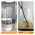 thumbnail image 5 of Raindrops Clear Glass Vase for Flower Arrangement and Decoration Simple Cylinder Design Tall Vase, 5 of 6