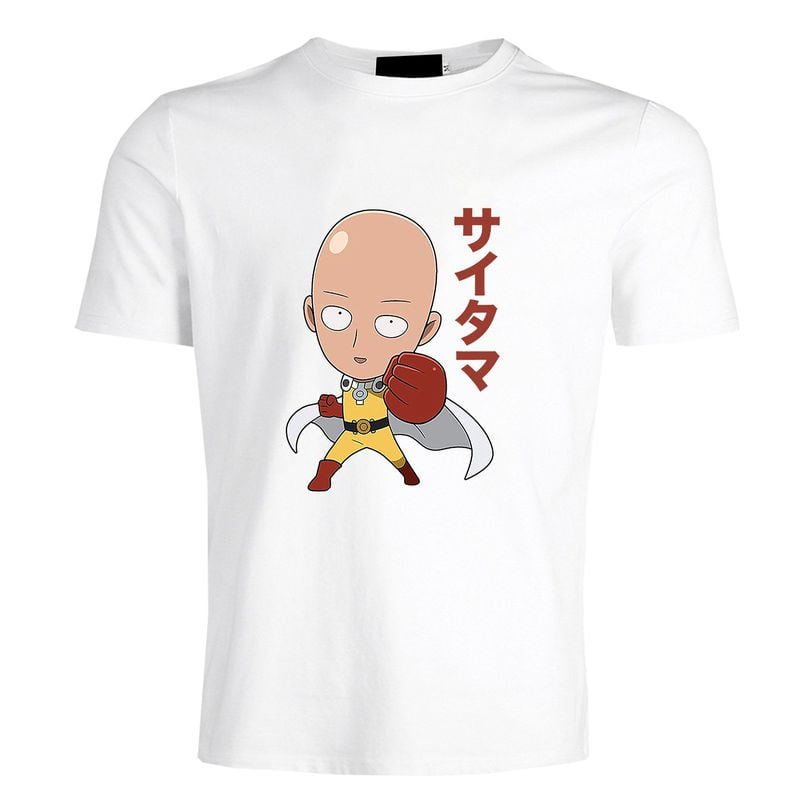 Men Women Kids Anime ONE PUNCH-MAN Saitama T-Shirt Short Sleeve Casual Tee Tops