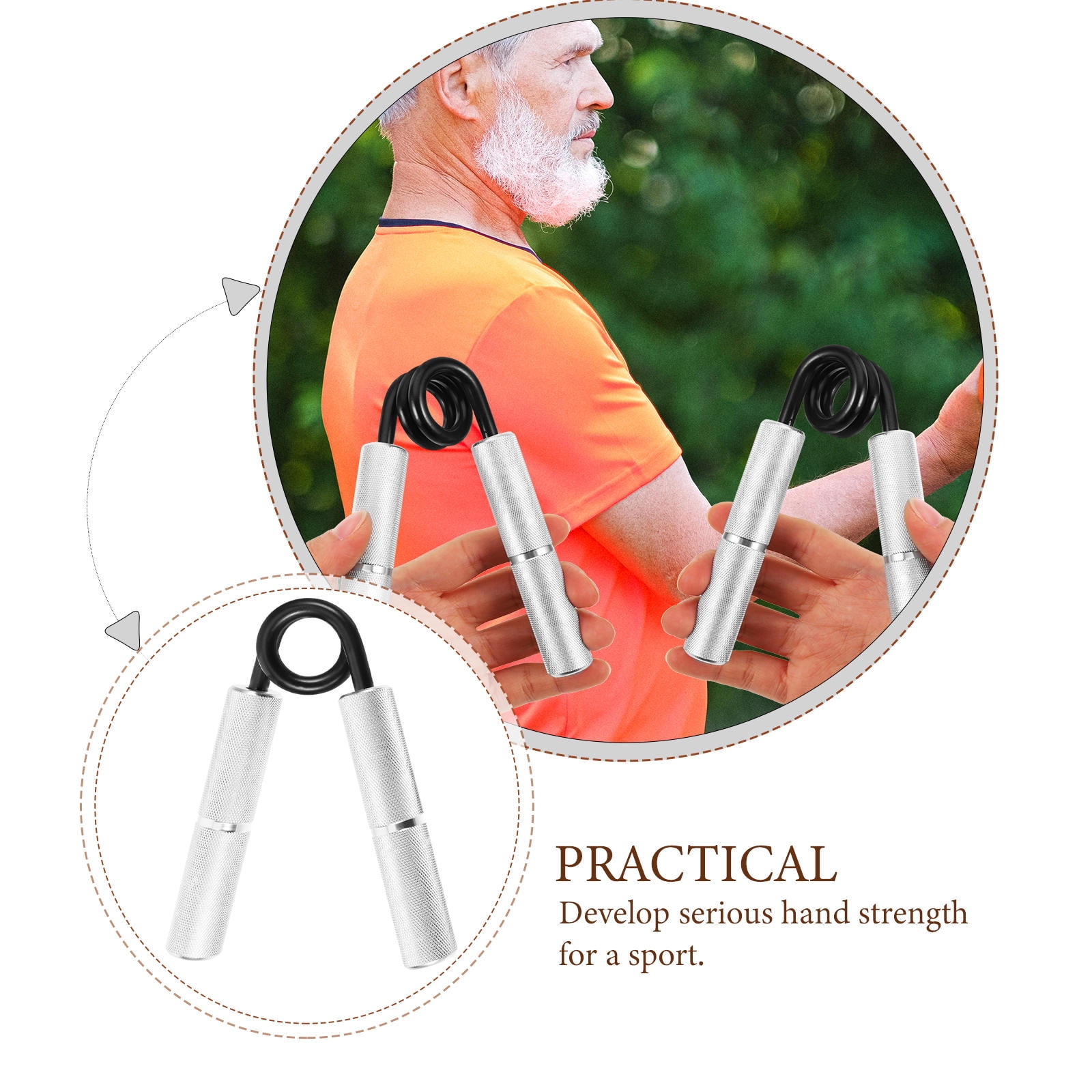 Raindrops Hand Grip Strengthener for Strength Training and Exercise - Hand Exerciser for Improved Grip and Muscle