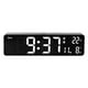 thumbnail image 1 of Reloj despertador, reloj digital con pantalla de temperatura, función de repetición, funciona con pilas y Luz blanca, 1 of 9