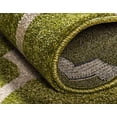 thumbnail image 2 of Unique Loom 3121673 Moroccan Lattice Area Rug, 8' x 11', Green/Beige, 2 of 2