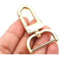 thumbnail image 3 of 2pcs Detachable Snap Hook Swivel Clasp w/Screw Bar Bag Strap Hardware Replacement, for Bag Strap Purse Lanyard DIY Craft Hardware (1 Inch, Gold), 3 of 5