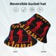 thumbnail image 2 of Fotbe Not All Who Wander Are Lost Hiking Sombrero Tipo Pescador con Estampado – Sombrero de Sol de Algodón de Moda para Playa, Golf, Pesca, 2 of 6
