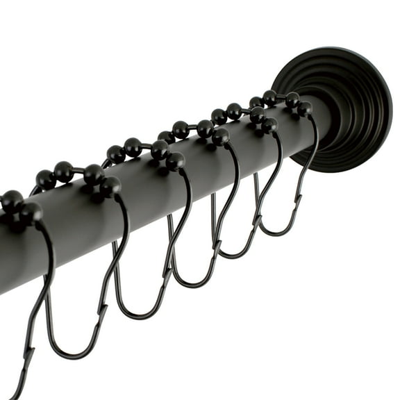 Kingston Brass SCC2715 Adjustable Shower Rod and Shower Ring Set, Oil Rubbed Bronze