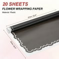 thumbnail image 2 of Uxcell Gift Bouquet Wrapping Paper, Waterproof Flower Wrapping Paper for Wedding DIY Packaging Craft Black, 2 of 7