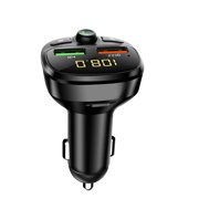 VONKY Bluetooth 5.0 Car Charger MP3 Player Car Radio Audio Adapter with 2 USB Fast Charger Port 2Set