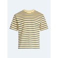 thumbnail image 6 of Free Assembly Striped Relaxed Heavyweight Tee with Short Sleeves, Sizes XS-3XL, 6 of 7
