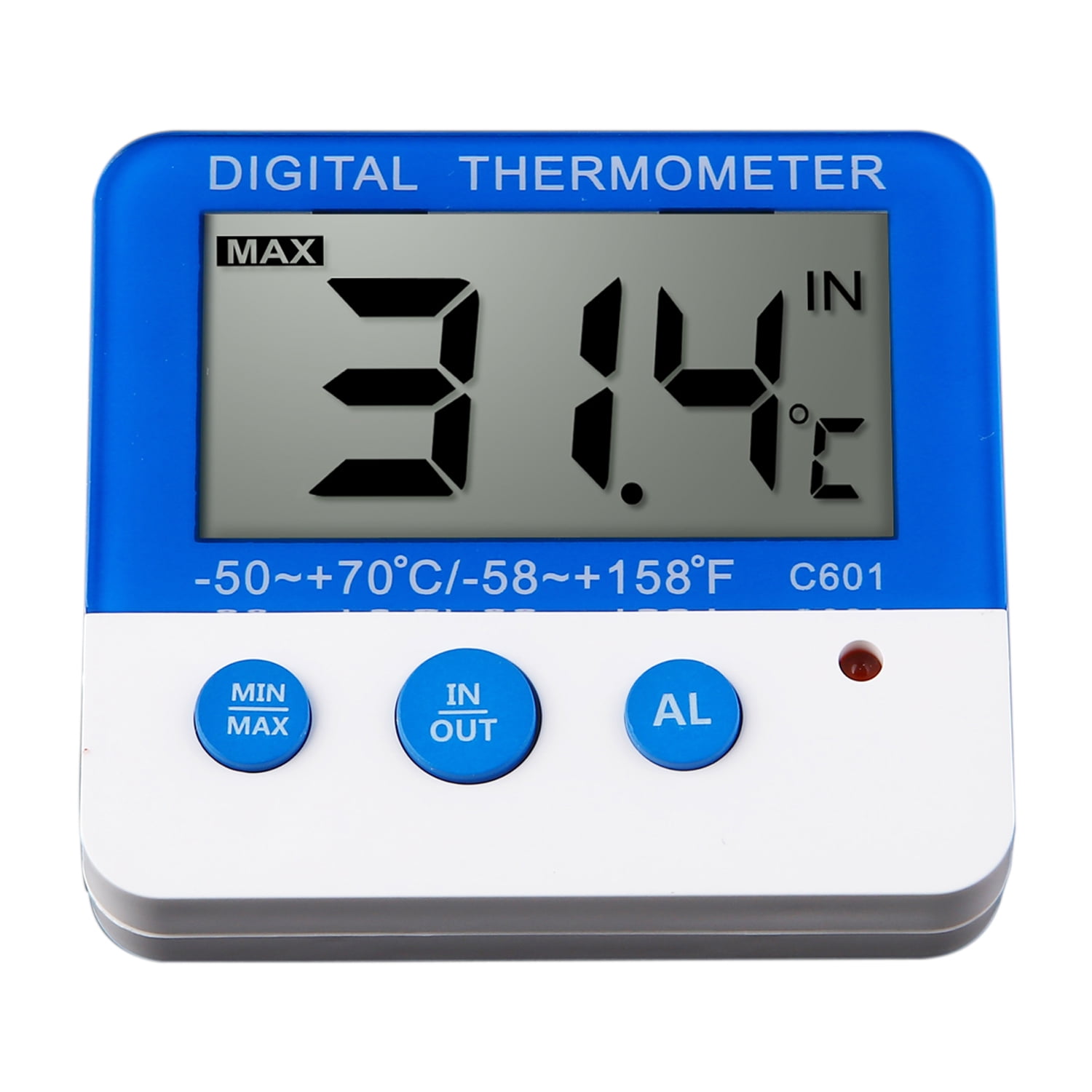 Moreoustitory Digital Waterproof Refrigerator Thermometer LCD Display Freezer Temperature Recorder 