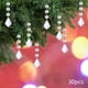 thumbnail image 1 of Juego de jarrones decorativos de plástico transparente y portavelas | 30 piezas para centros de mesa de bodas y hoteles | Soportes florales de 12 cm para eventos, 1 of 6