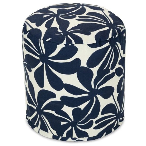 Majestic Home Goods  Plantation Indoor / Outdoor Ottoman Pouf 16" L x 16" W x 17" H