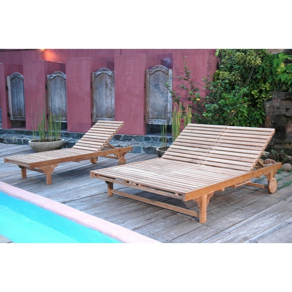 Anderson Teak Bel-Air Sun Double Chaise Lounge Chair