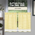 thumbnail image 2 of Cortina ACHIM Buffalo Check Juego de Pares 147x91 cm Amarillo, 2 of 6