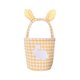 thumbnail image 2 of Bonita Cesta a Cuadros con Orejas de Conejo para Decorar con Huevos de Pascua, Dulces y Regalos., 2 of 6