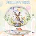 thumbnail image 2 of Fancy Land 50ITSC&nbsp;Pcs Easter Oval Paper Plates 10 x 12 Inches Disposable Dinner Platters Heavy Duty Dinnerware Bulk Spring Party Supplies Decor, 2 of 3