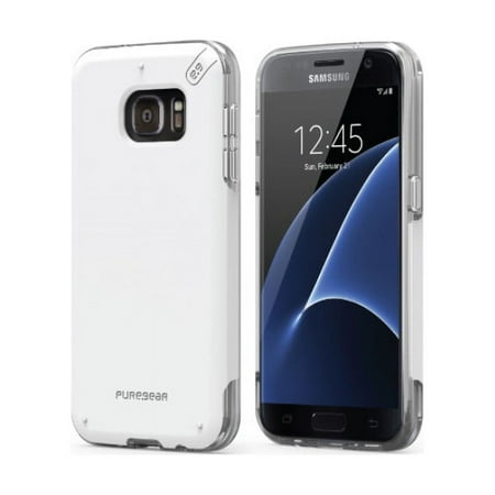 PureGear DualTek PRO Airtek Suspension Samsung Galaxy S7 Protection Case - White