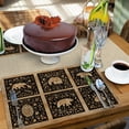 thumbnail image 3 of Highland Home "Crafted Cabin" 4-Pack Reversible Easy Care Plastic Placemats, 3 of 7