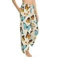 thumbnail image 2 of Xecao Butterflies Women's Straight Lounge Pajama Pants: The Epitome of Relaxed Sleepwear, 2 of 9