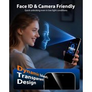 Apple iPhone 17 / iPhone 17 Pro Privacy Screen Protector, 2-Pack Shatterproof Tempered Glass Film 6.3