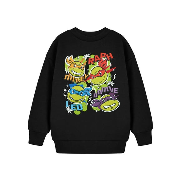 Teenage Mutant Ninja Turtles Boys Black Sweatshirt