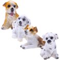 thumbnail image 4 of 4 Pcs Figurines Miniatures de Chiens Bonsaï Modèles de Chiot Animaux Miniatures Ornements en Résine pour Maison de Poupée, 4 of 8