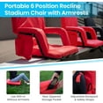 thumbnail image 5 of YEXJ Portable Stadium Chair with Armrests, Reclining Padded Back & Seat, Lightweight Metal Frame & Backpack Straps, Storage Pockets, 5 of 10