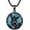 A01-St Michael, variant on Abalone Shell St Michael Necklace for Men 925 Sterling Silver Round Saint Archangel Michael Medal Medallion Protection Jewelry