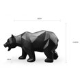 thumbnail image 2 of Escultura Oso Estatua de resina Decoración del hogar Geométrica Artesanía Moderna Afortunado Sencillez, 2 of 5