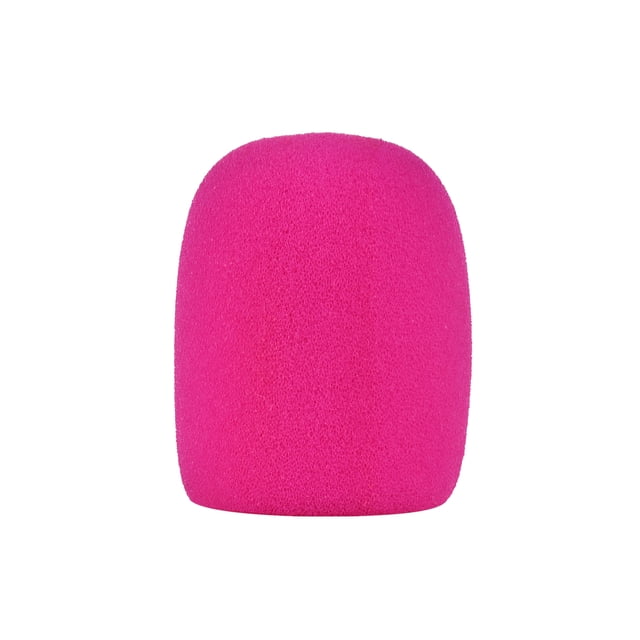 Graflsoa Single Pack Rose Red A21 KTV Microphone Windscreen Cover for Singing, 76mm Height, 60mm Outer Diameter, 40mm Inner Diameter, Multiple Color Options
