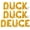 Gold, variant on Letter Balloons - DUCK DUCK DEUCE 16" Inch Alphabet Letters Foil Mylar Balloon 2nd Birthday Party Banner (Blue)