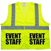 Event Staff safety vest in mesh fabric, very breathable, high visibility