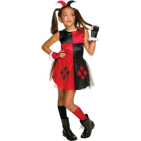 Harley Quinn Girls Tutu Dress Halloween Costume