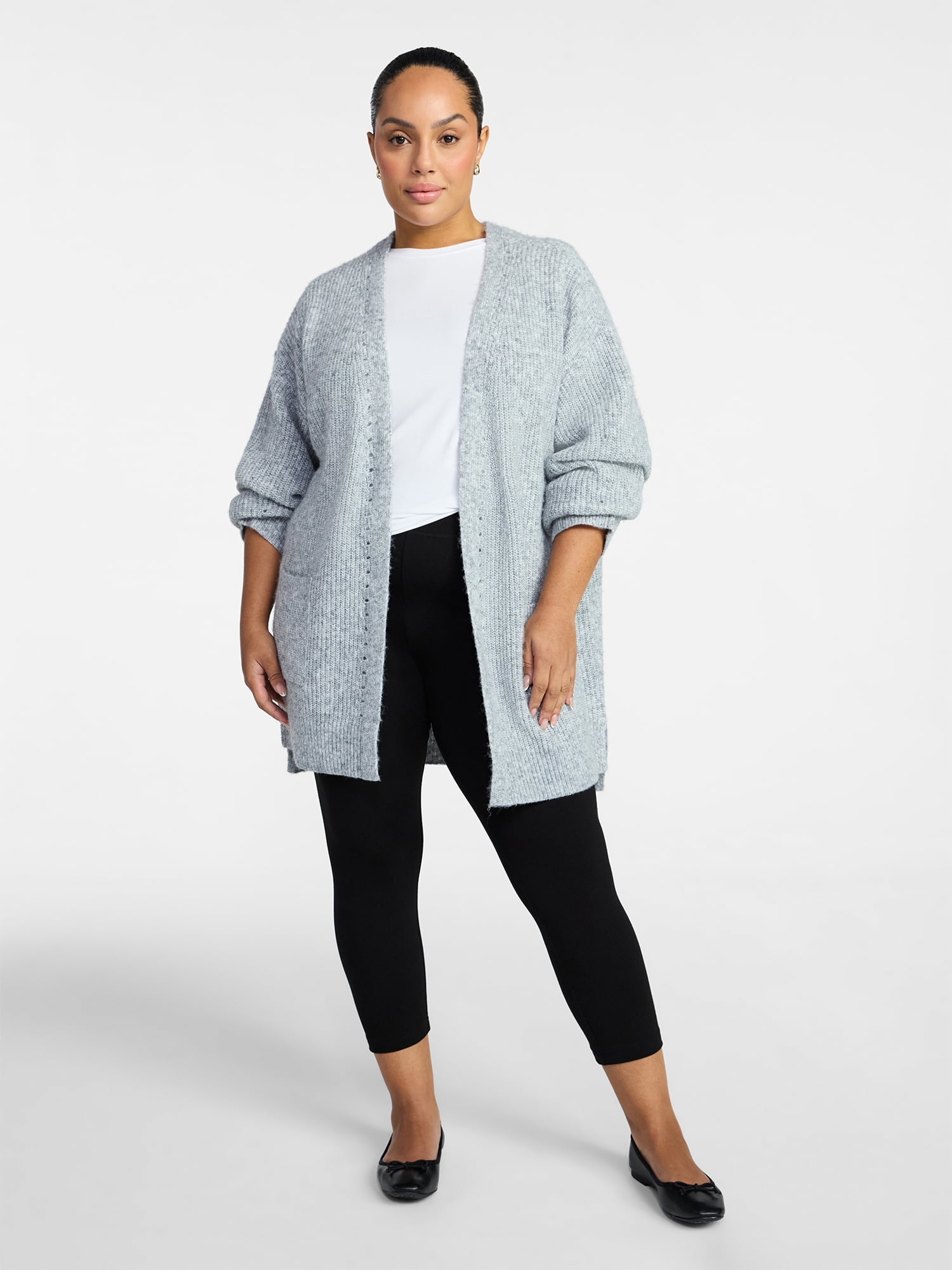 Time and Tru Women's Capri Leggings, XS-XXXL