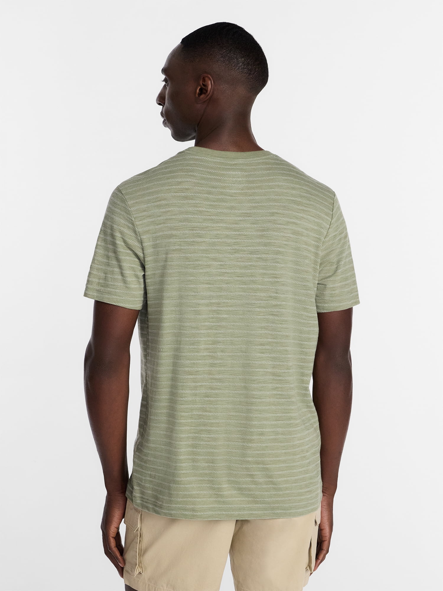 George Men's & Big Mens Classic Fit Striped Short Sleeve Crewneck T-Shirt, Sizes S-5XL