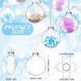thumbnail image 6 of NOGIS Clear Plastic Flat Disc Ornaments 3.15 inch DIY Transparent Fillable Ornaments Balls Christmas Hanging Ornaments Christmas Tree Decor Holiday Craft Tree Decorative (Flat, 12 Pcs), 6 of 7