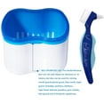 thumbnail image 2 of Denture Case,Denture Cups Bath, Toothbrush with hard denture, Dentures Container with Basket Denture Holder for Travel,Mouth Guard Night Gum Retainer Container, 2 of 8