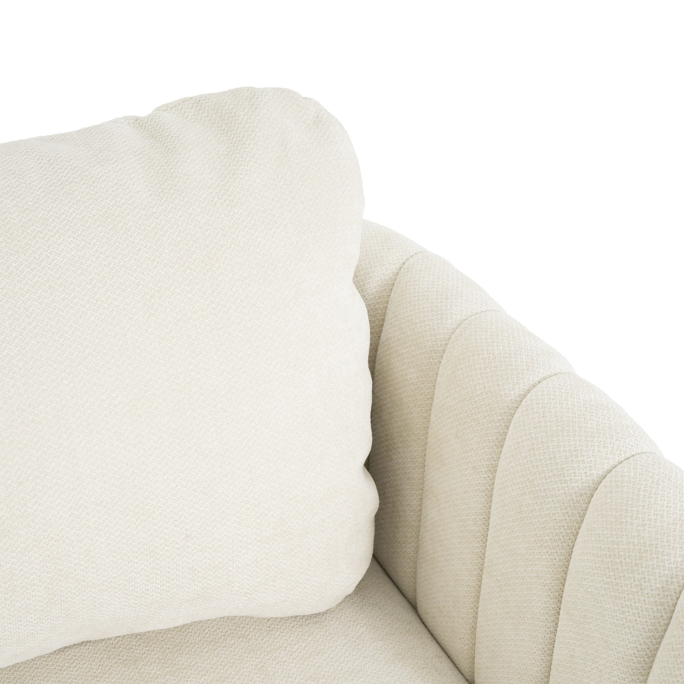 Christopher Knight Home Fabric Upholstered Dining Chairs, Channel Tufted Accent Chairs, Beige+Walnut