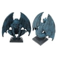 thumbnail image 6 of Blue Resin Gargoyle Statue, Lifelike Garden Ornament for Home & Yard Decor Gothic Charm, 6 of 8
