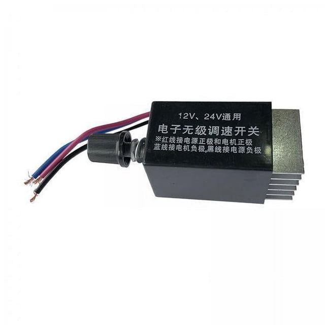 Interruptor Controlador De Velocidad Continuo Del Motor 3xDC 12V / 24V 10A