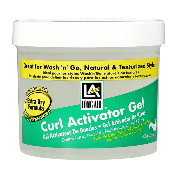Long Aid Curl Gel for dry hair Size: 32oz