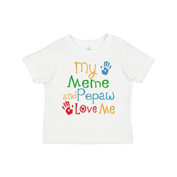 Inktastic Meme and Pepaw Love Me Boys or Girls Toddler T-Shirt